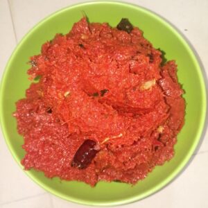 red mirchi pickle