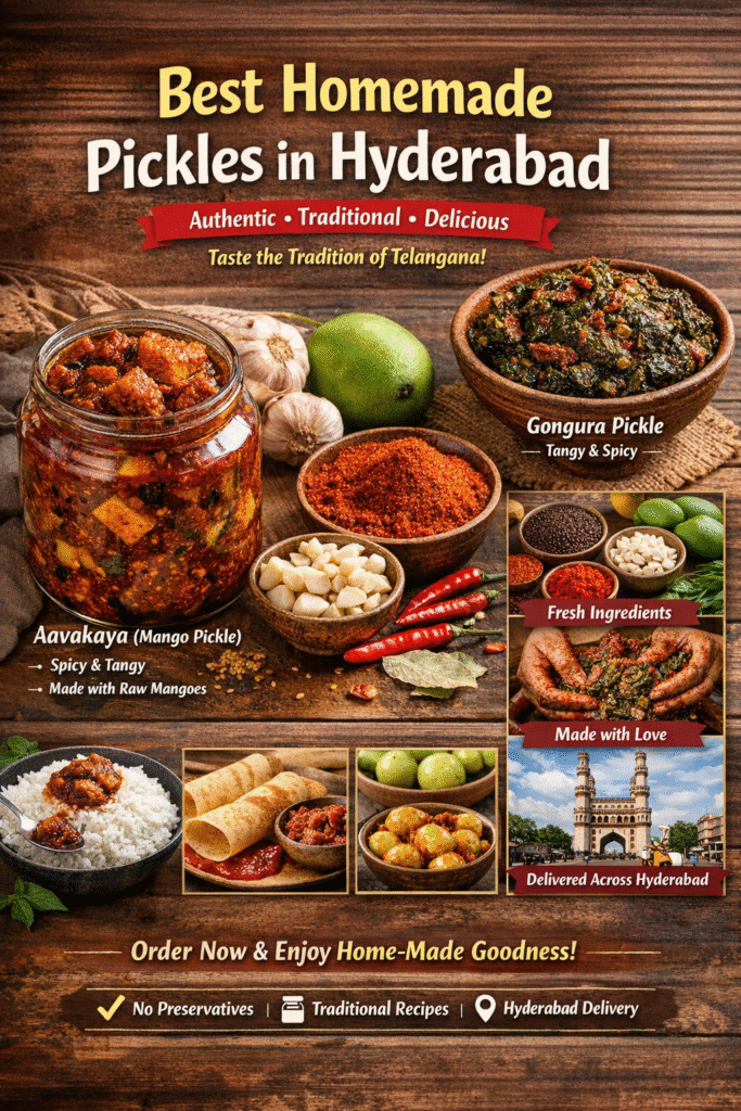 Best Homemade Pickles in Hyderabad